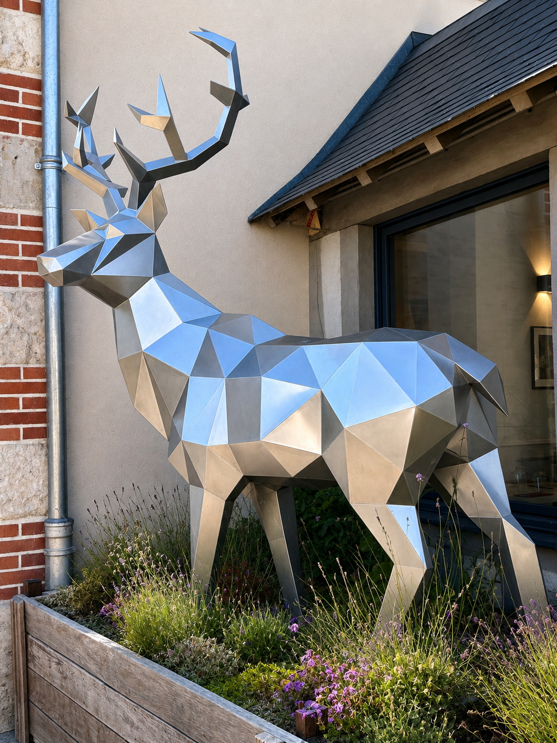 Le cerf — sculpture